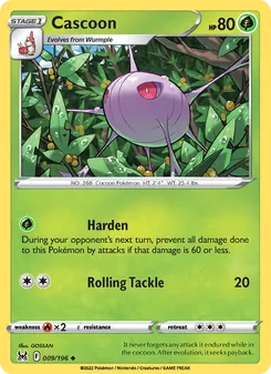 Cascoon card from Lost Origin, number 009/196