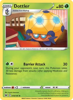 Dottler card from Lost Origin, number 019/196