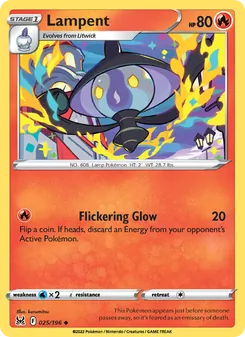 Lampent card from Lost Origin, number 025/196