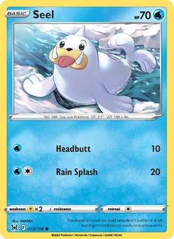 Seel card from Lost Origin, number 033/196