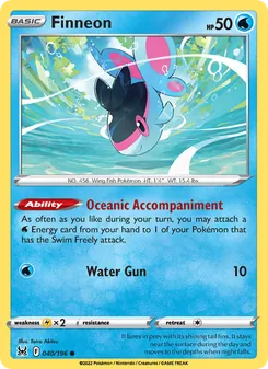Finneon card from Lost Origin, number 040/196