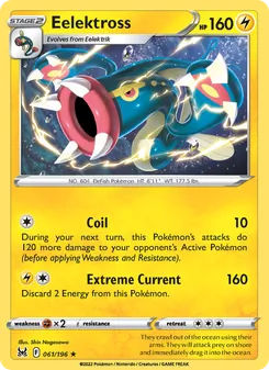 Eelektross card from Lost Origin, number 061/196