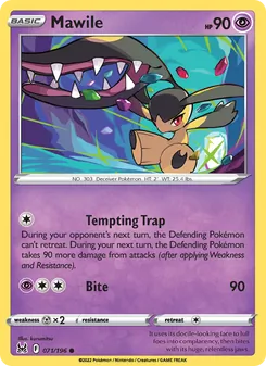 Mawile card from Lost Origin, number 071/196