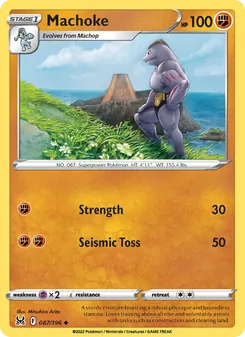 Machoke card from Lost Origin, number 087/196