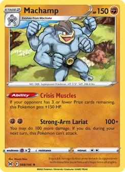 Machamp card from Lost Origin, number 088/196