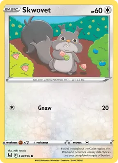 Skwovet card from Lost Origin, number 150/196