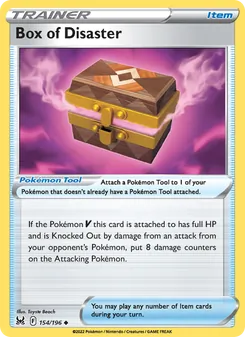 Box of Disaster card from Lost Origin, number 154/196