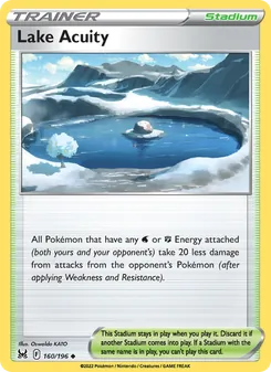 Lake Acuity card from Lost Origin, number 160/196