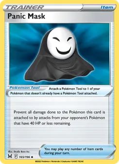 Panic Mask card from Lost Origin, number 165/196