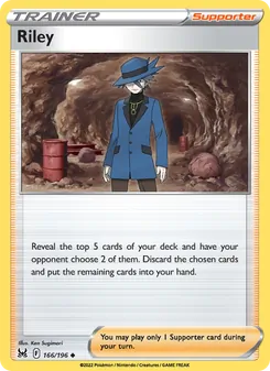 Riley card from Lost Origin, number 166/196