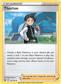 Thorton card from Lost Origin, number 167/196