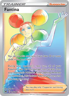 Fantina card from Lost Origin, number 206/196