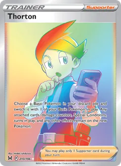 Thorton card from Lost Origin, number 210/196