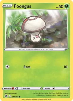 Foongus card from Silver Tempest, number 011/195