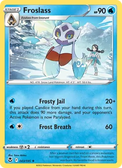 Froslass card from Silver Tempest, number 043/195
