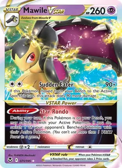 Mawile VSTAR card from Silver Tempest, number 071/195