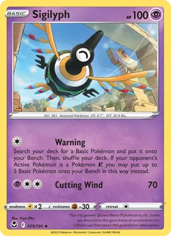 Sigilyph card from Silver Tempest, number 075/195