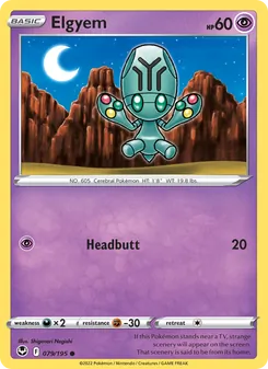 Elgyem card from Silver Tempest, number 079/195