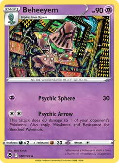 Beheeyem card from Silver Tempest, number 080/195