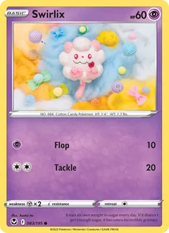 Swirlix card from Silver Tempest, number 083/195