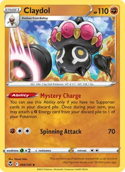 Claydol card from Silver Tempest, number 094/195