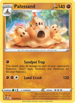 Palossand card from Silver Tempest, number 100/195