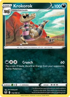 Krokorok card from Silver Tempest, number 112/195
