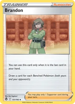 Brandon card from Silver Tempest, number 151/195