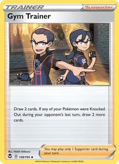 Gym Trainer card from Silver Tempest, number 158/195