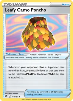 Leafy Camo Poncho card from Silver Tempest, number 160/195
