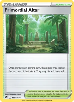 Primordial Altar card from Silver Tempest, number 161/195