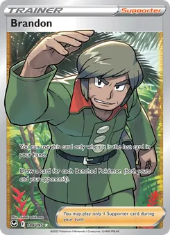 Brandon card from Silver Tempest, number 188/195