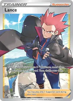Lance card from Silver Tempest, number 192/195