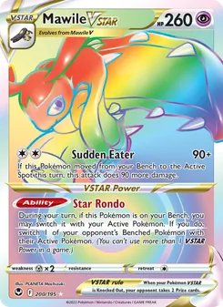 Mawile VSTAR card from Silver Tempest, number 200/195