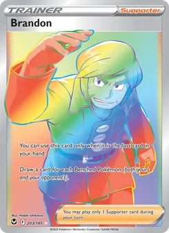 Brandon card from Silver Tempest, number 203/195