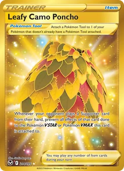 Leafy Camo Poncho card from Silver Tempest, number 214/195