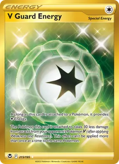 V Guard Energy card from Silver Tempest, number 215/195