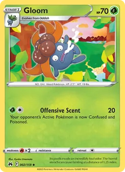 Gloom card from Crown Zenith, number 002/159