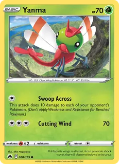 Yanma card from Crown Zenith, number 008/159