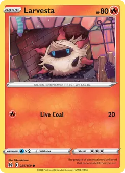 Larvesta card from Crown Zenith, number 024/159