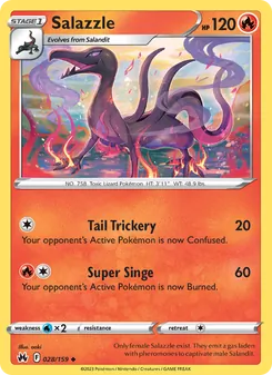 Salazzle card from Crown Zenith, number 028/159