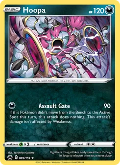 Hoopa card from Crown Zenith, number 083/159