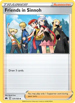 Friends in Sinnoh card from Crown Zenith, number 131/159