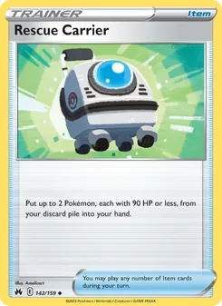 Rescue Carrier card from Crown Zenith, number 142/159