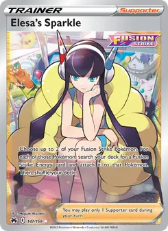 Elesa's Sparkle card from Crown Zenith, number 147/159