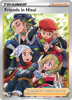 Friends in Hisui card from Crown Zenith, number 148/159