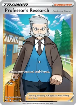 Professor's Research card from Crown Zenith, number 150/159