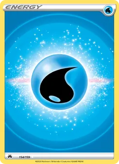 Water Energy card from Crown Zenith, number 154/159