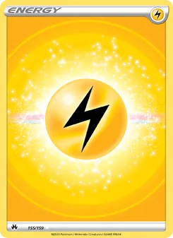 Lightning Energy card from Crown Zenith, number 155/159