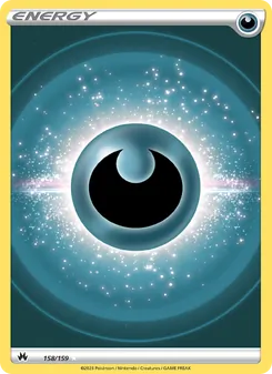 Darkness Energy card from Crown Zenith, number 158/159